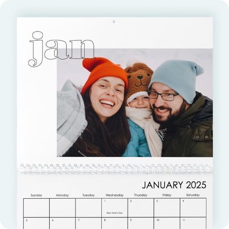 8.5x11 Wall Calendar